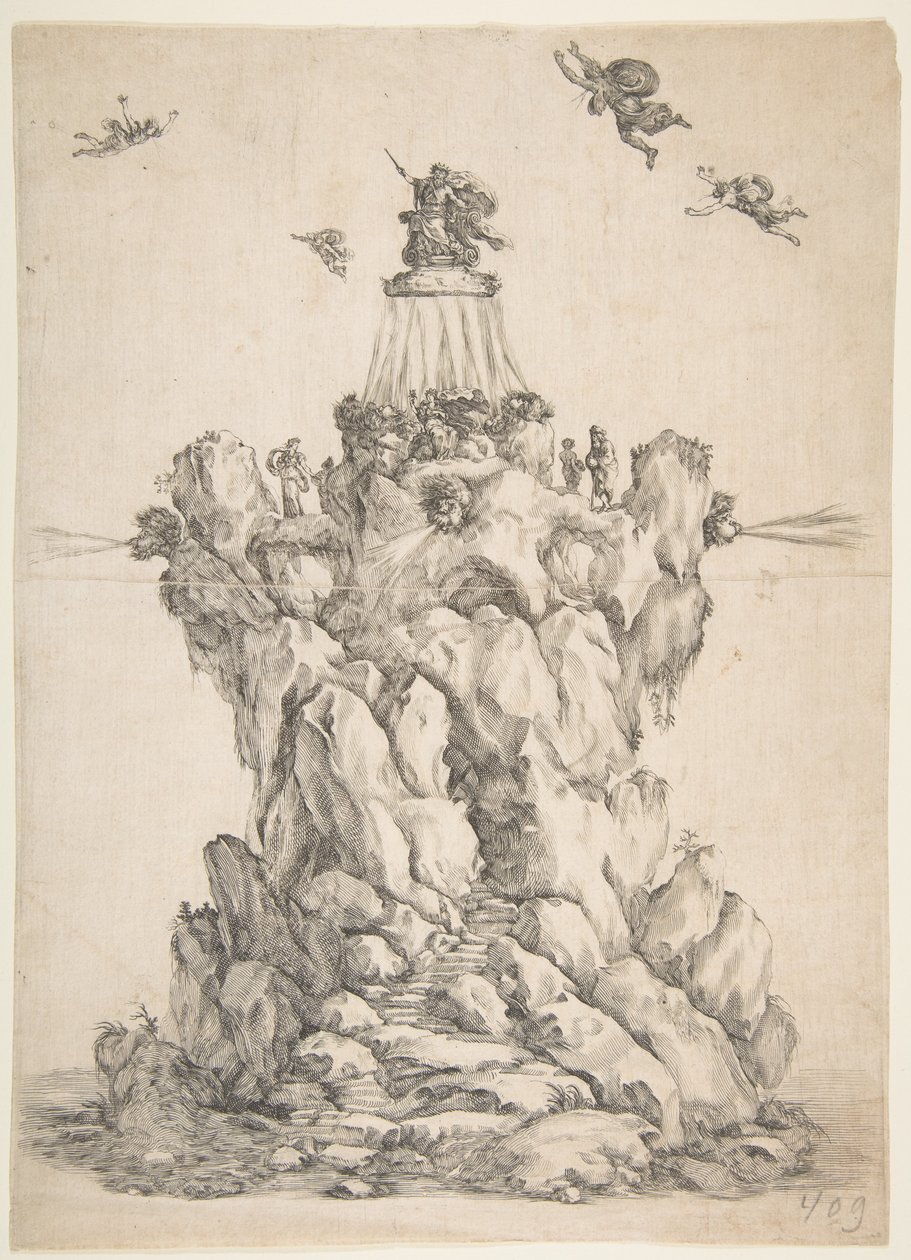 A Rocha de Éolo, 1652. de Stefano della Bella