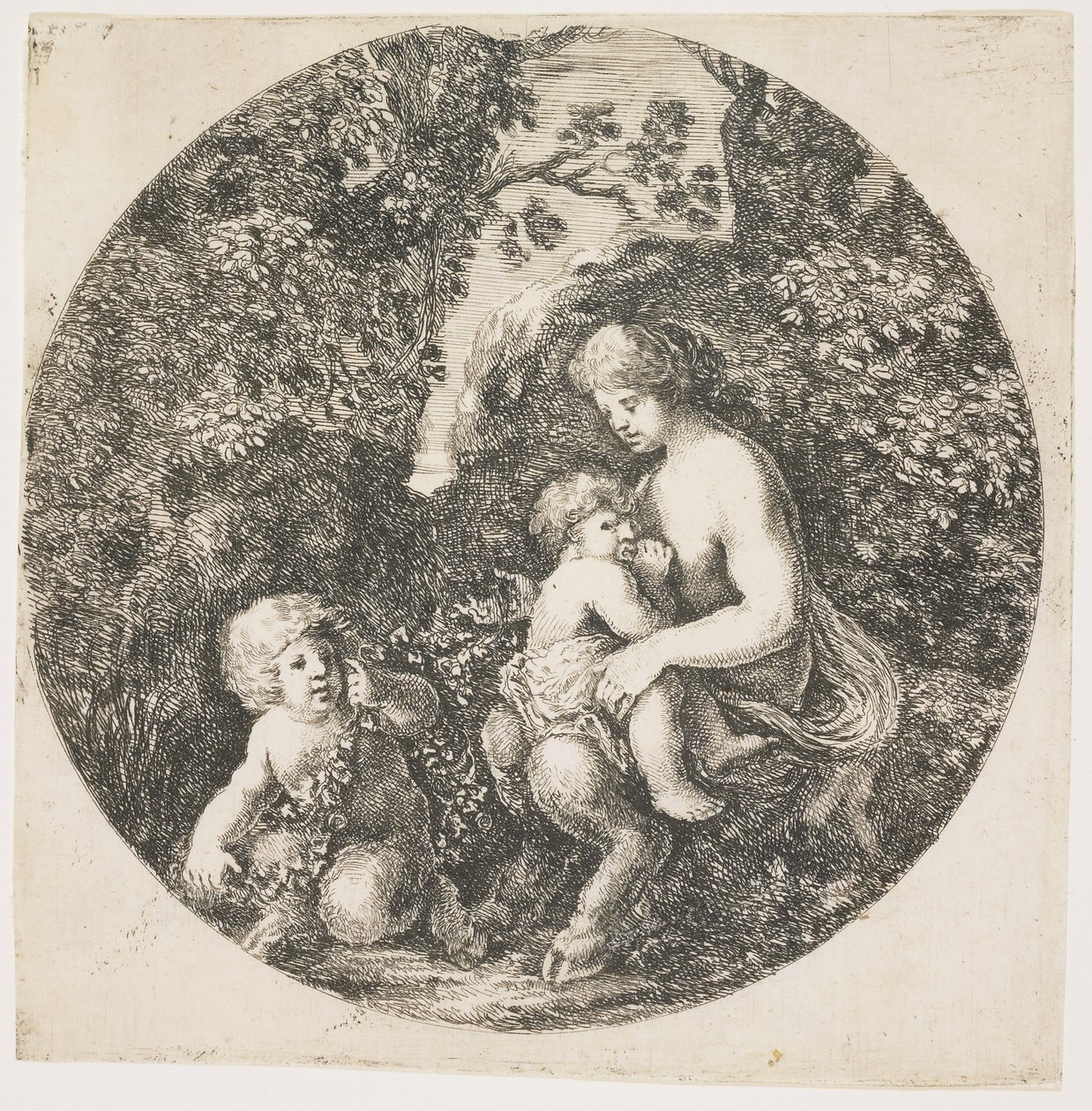 A esposa do sátiro, 1656 de Stefano della Bella