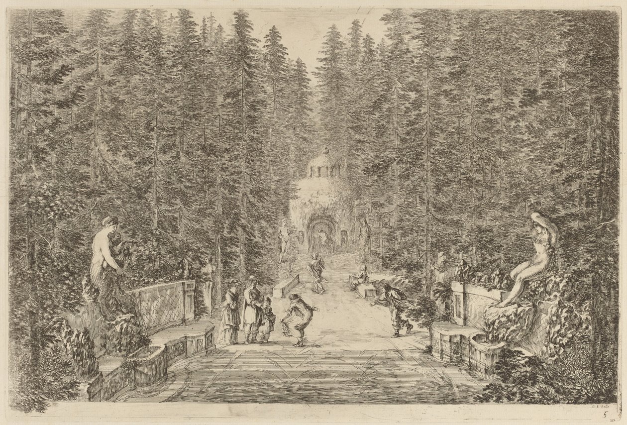 paisagem de Stefano della Bella