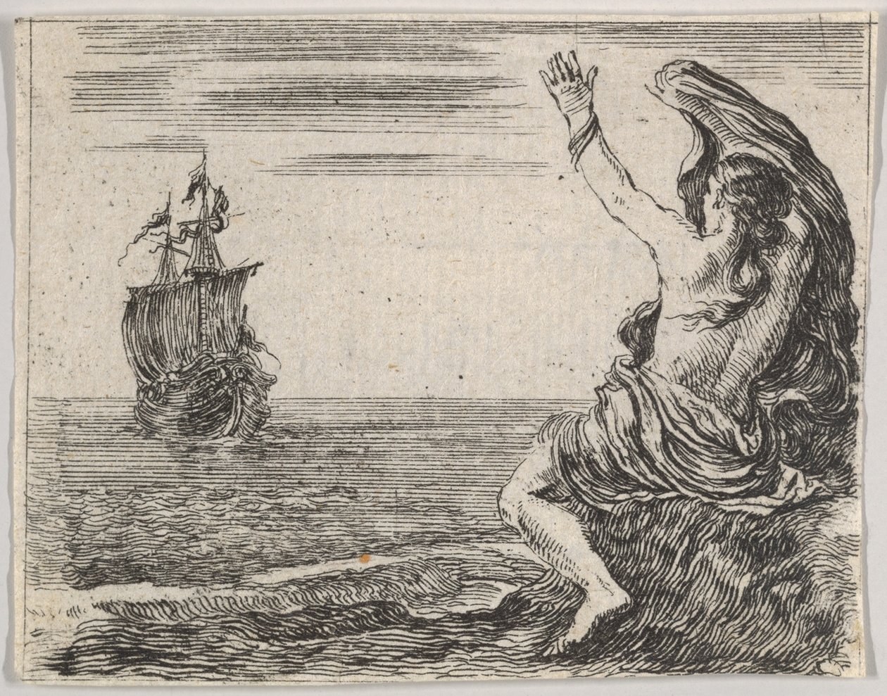 Teseu e Ariadne, de Game of Mythology Jeu de la Mythologie, 1644. de Stefano della Bella