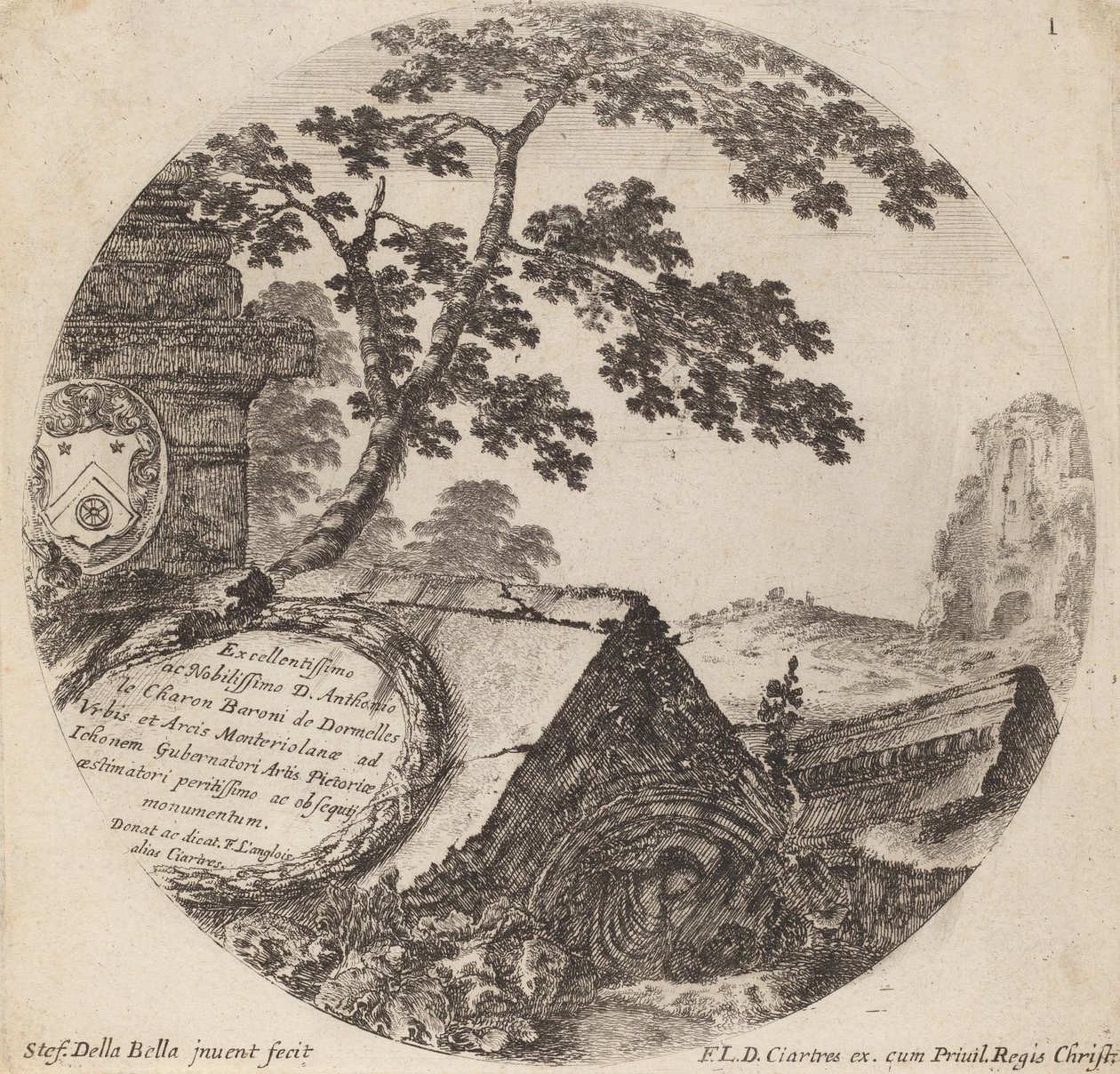 paisagem de Stefano della Bella