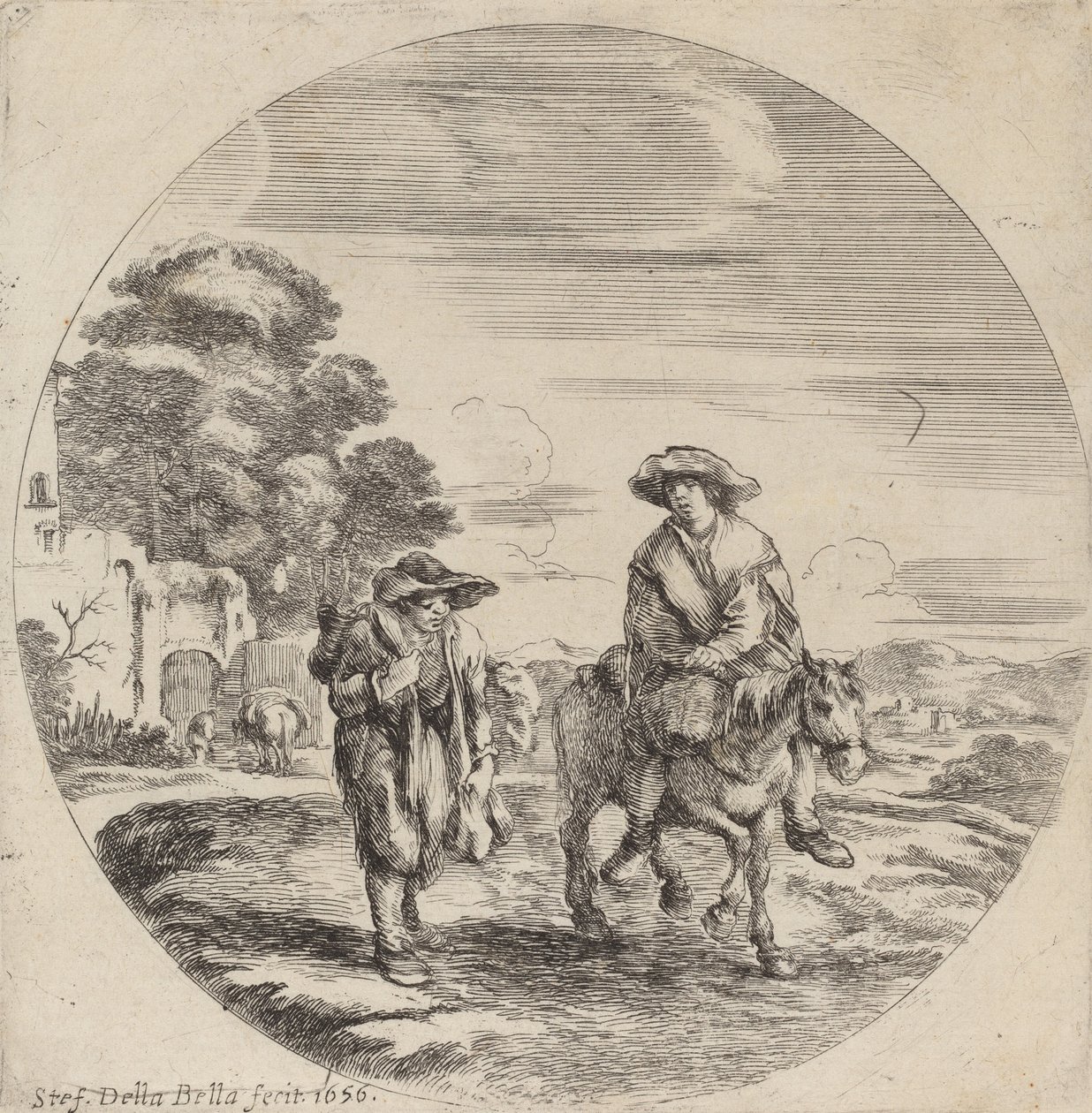 paisagem de Stefano della Bella