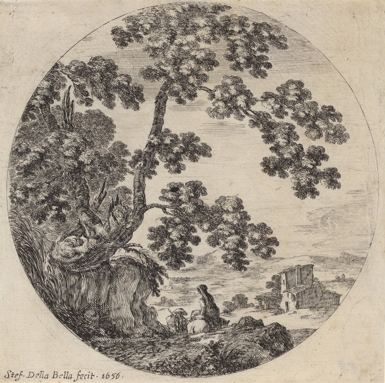 paisagem de Stefano della Bella