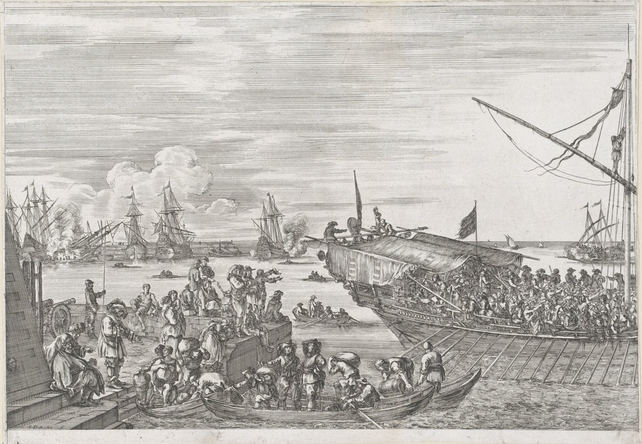 Partida de um navio de cozinha no porto de Livorno
Porto de Livorno (título da série)
Vues de port de Livourne (título da série) de Stefano della Bella