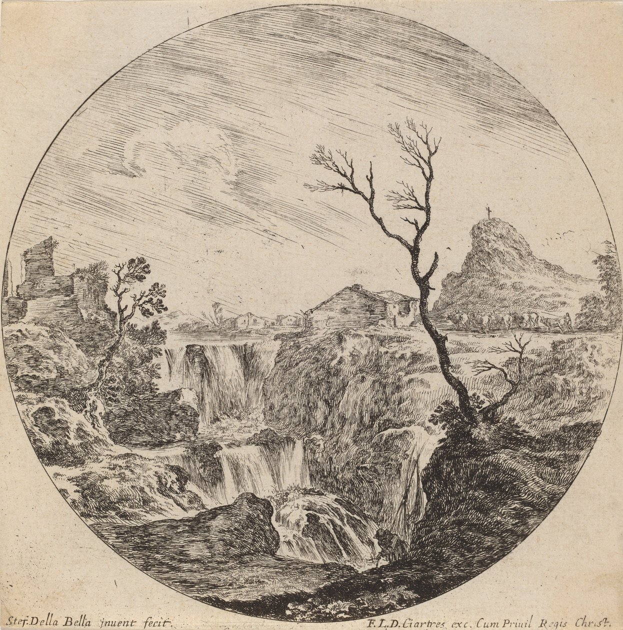 paisagem de Stefano della Bella
