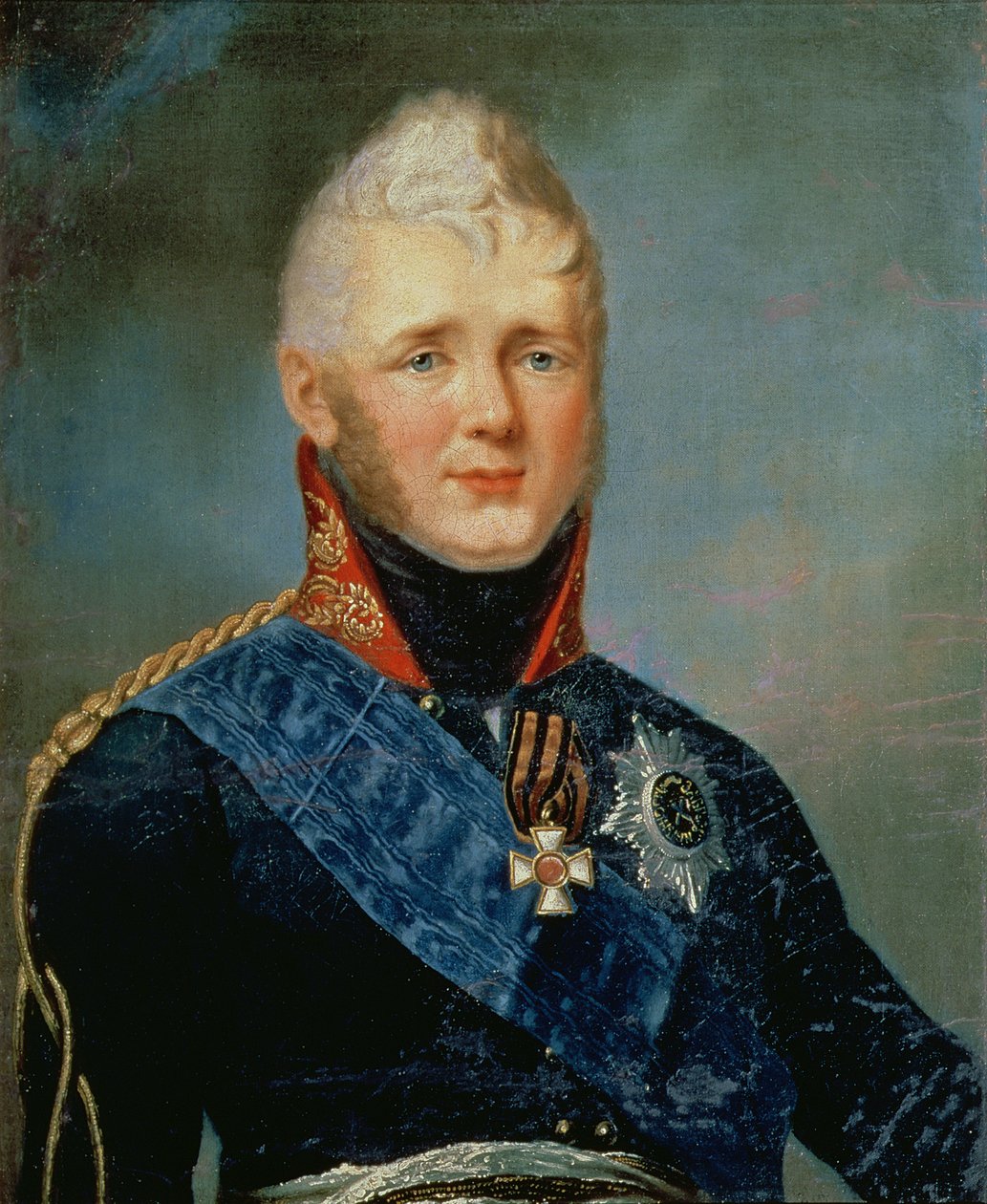 Retrato do Imperador Alexandre I (1777-1825) de Stepan Semenovich Shchukin