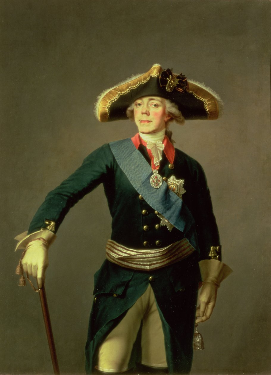 Retrato de Paulo I, 1796-7 de Stepan Semenovich Shchukin
