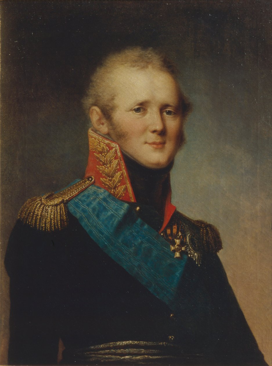 Retrato do imperador Alexandre I 1777-1825, 1809 de Stepan Semenovich Shchukin