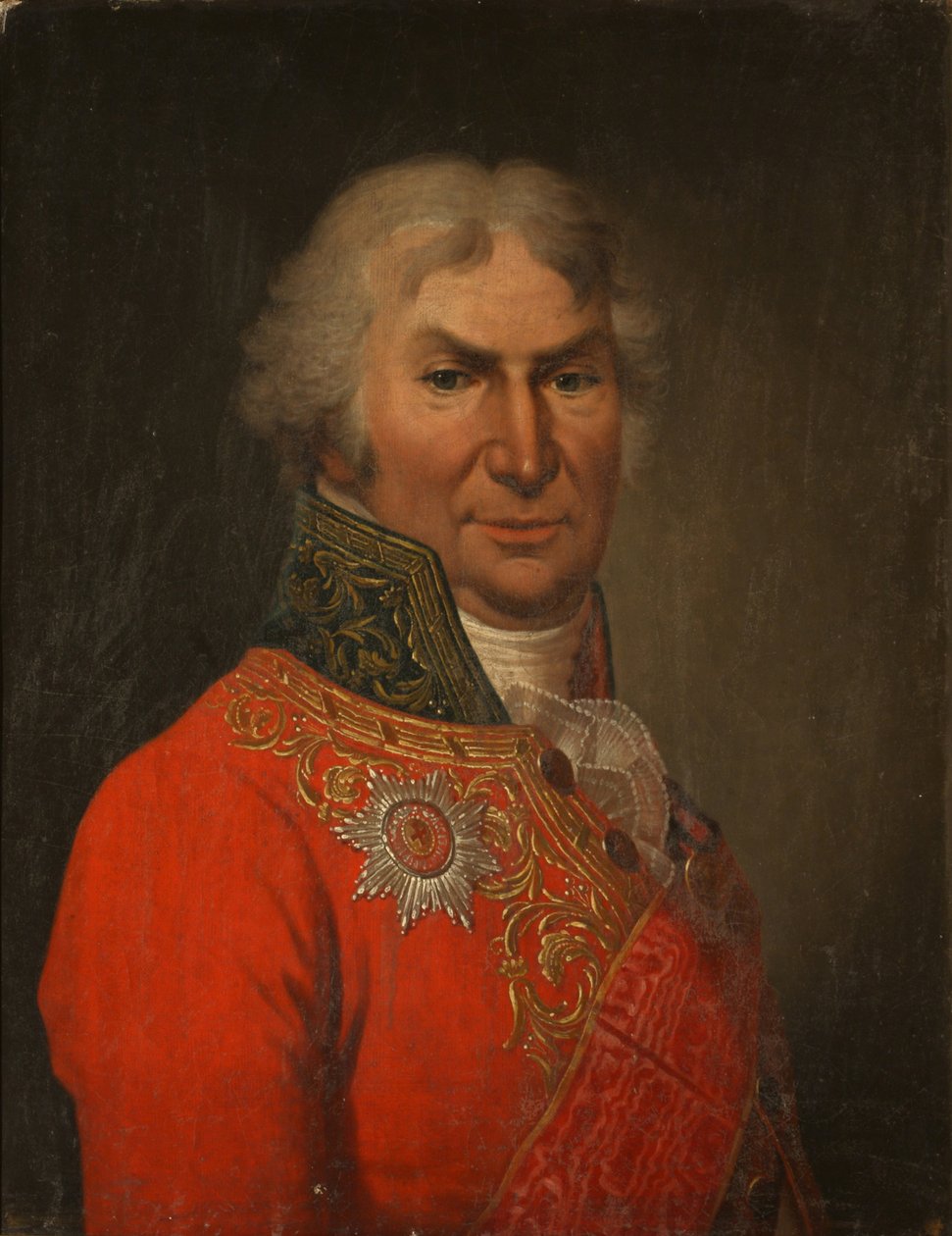 Retrato do poeta Conde Dmitry Khvostov 1810-1889, ca 1808 de Stepan Semenovich Shchukin