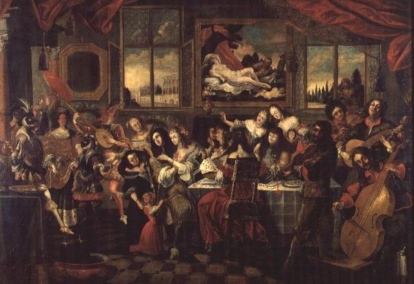 O filho pródigo com as cortesãs, c.1662 de Stephan Kessler