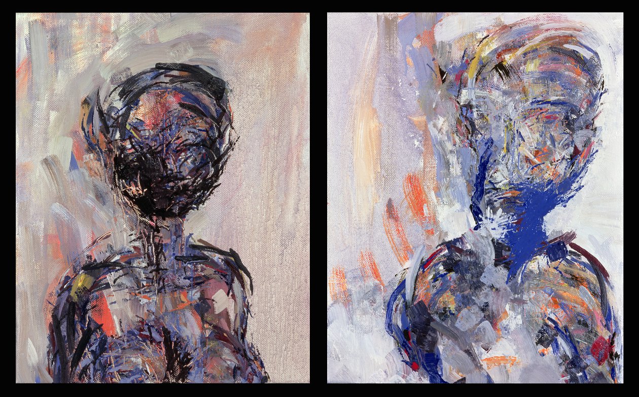 Iman e David Bowie, Diptych, 2000 (ver também 181145 e 181146) de Stephen Finer