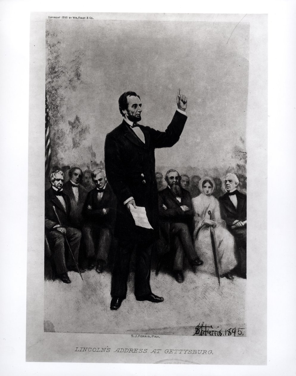 O endereço de Lincoln em Gettysburg, 1895 de Stephen James Ferris