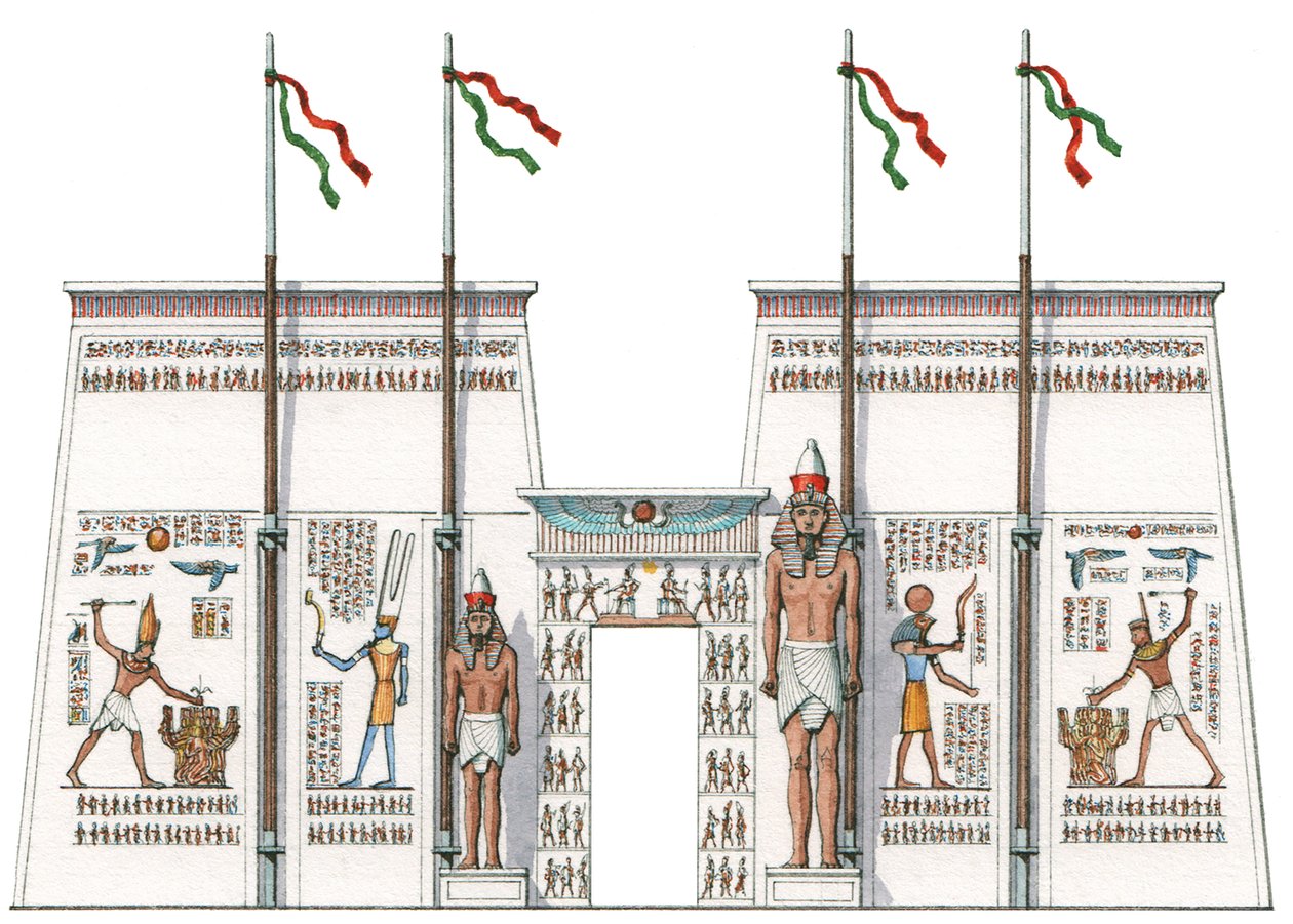 O 10º Pilar, Karnak, Egito de Stephen Conlin