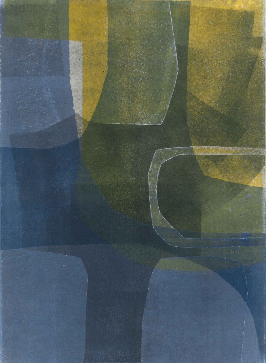 Arches Sun  Sea II, 2015 (mono-impressão sobre papel) de Stephen Dow