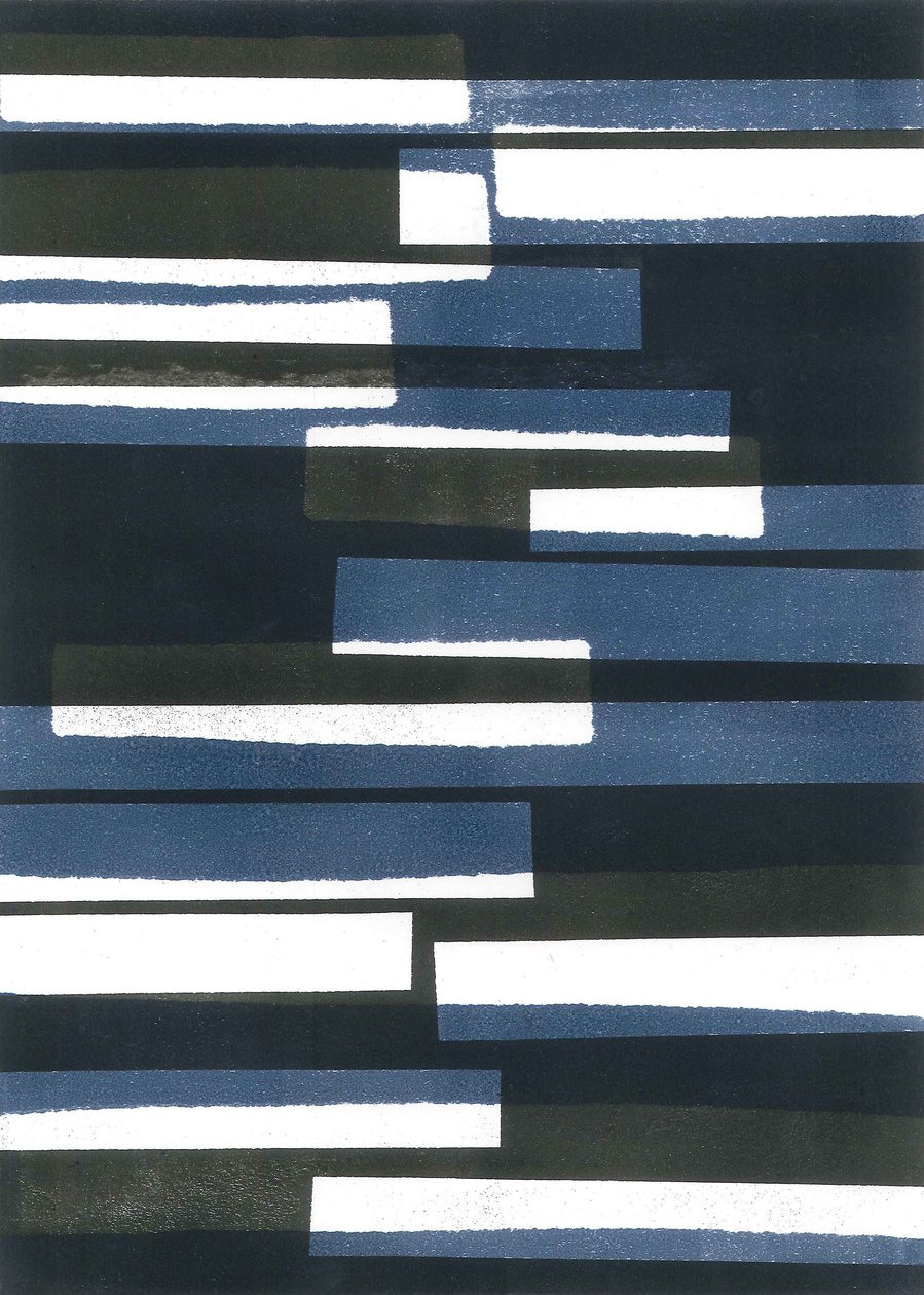 Tábuas I, 2015 (mono-impressão sobre papel) de Stephen Dow