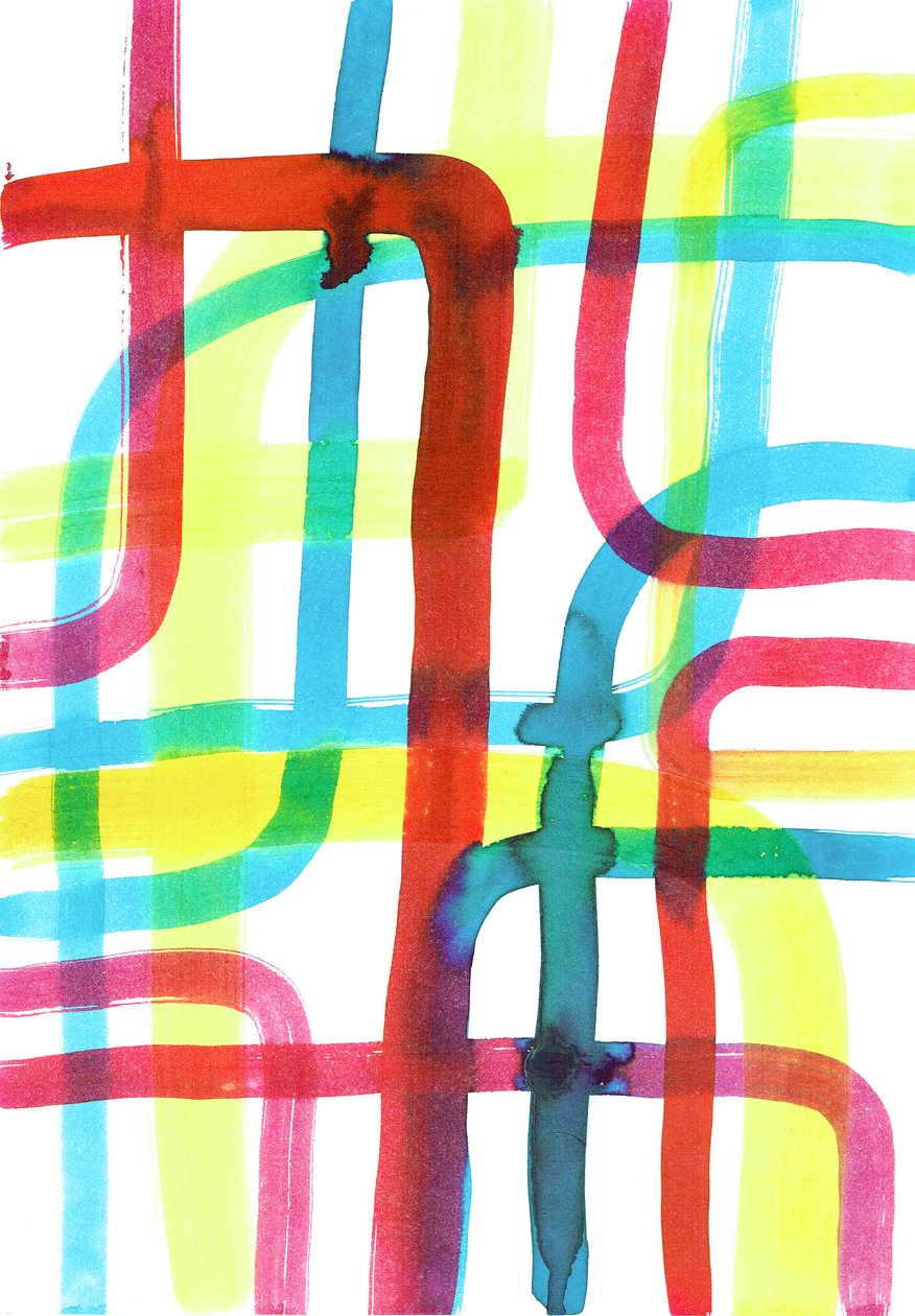 Intersecção, 2016 (tinta sobre papel) de Stephen Dow