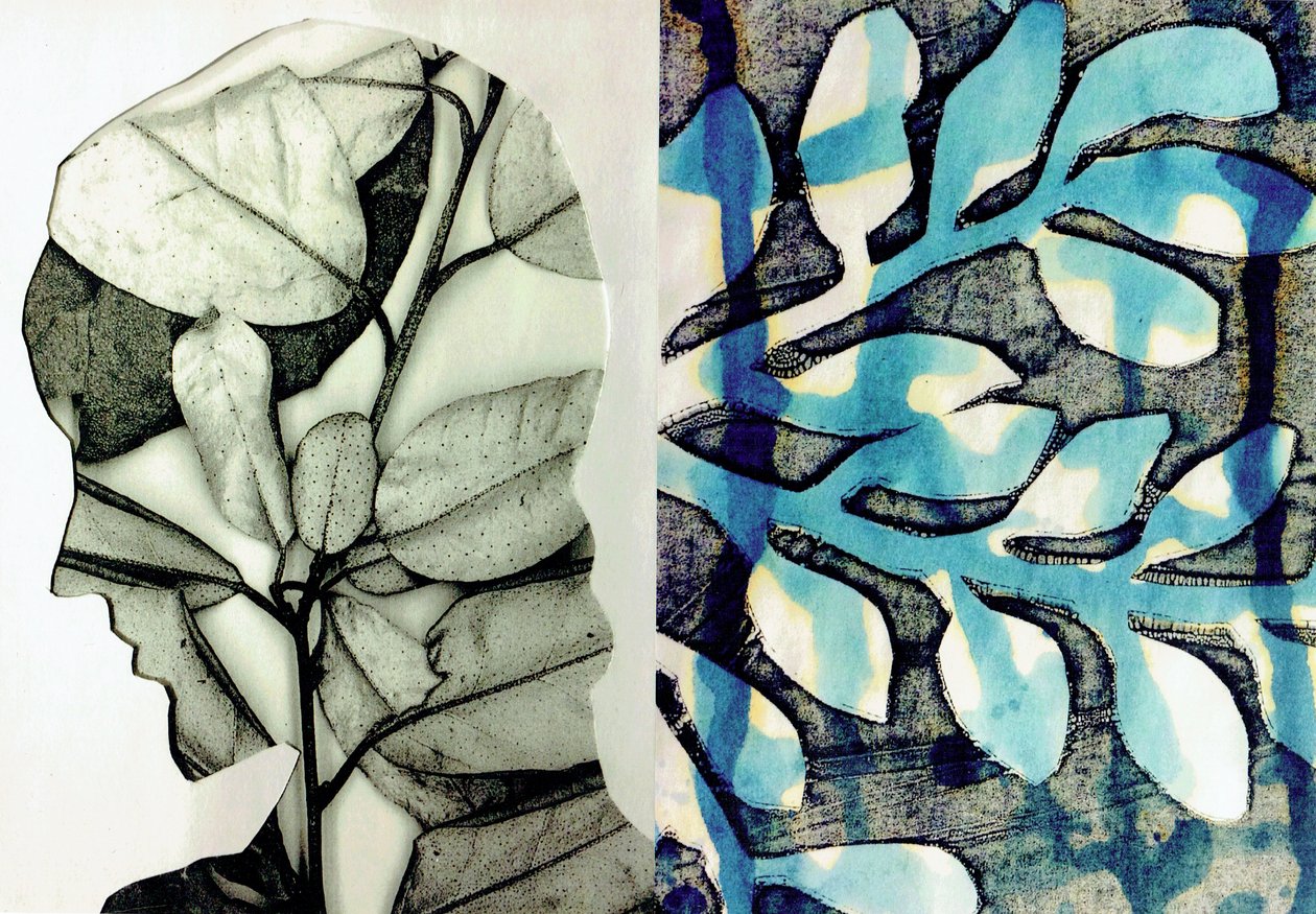 La Foret X, 2017 (colagem) de Stephen Dow