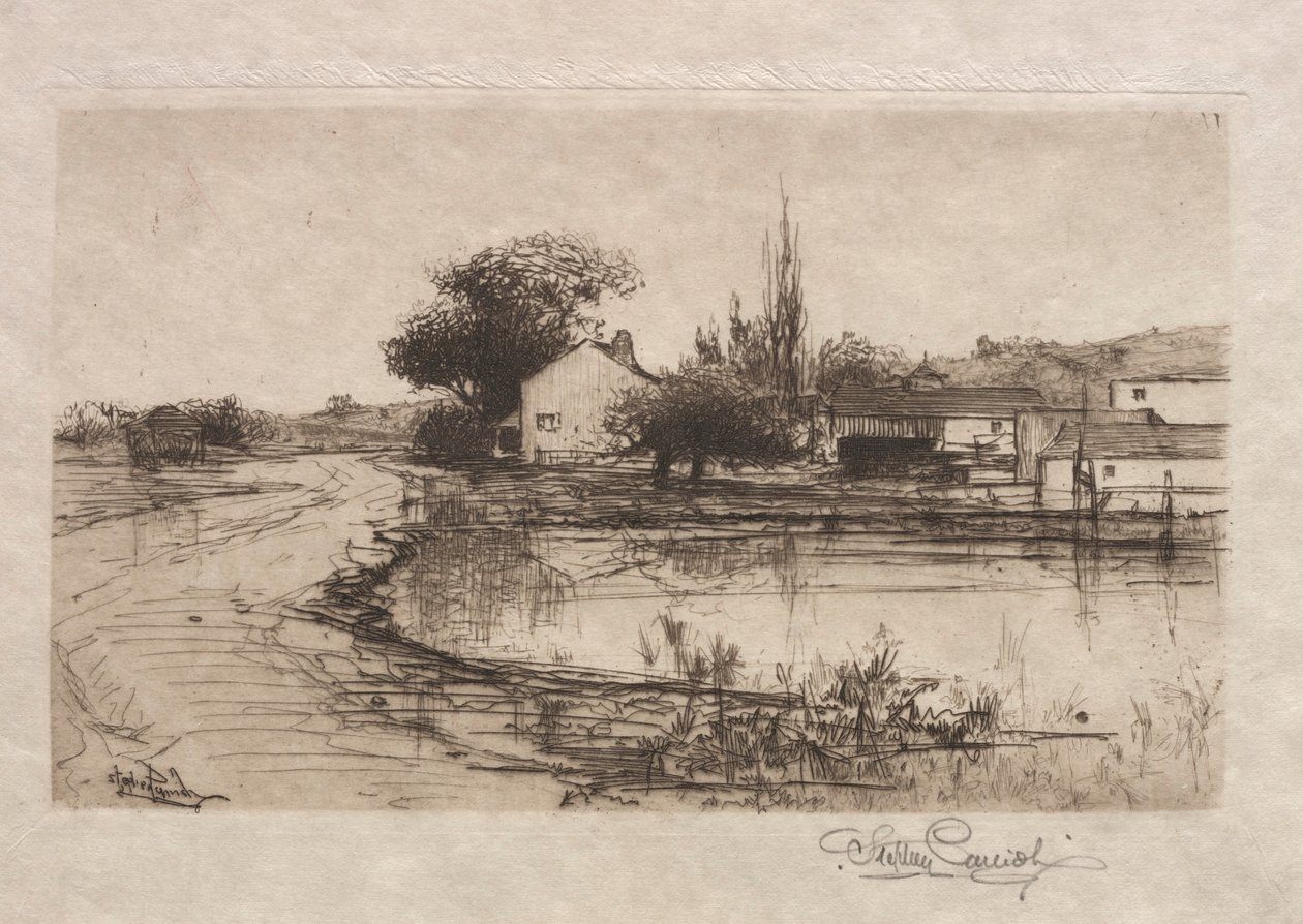 Esboço perto de Pittsfield, Massachusetts, 1887-1888. de Stephen Parrish