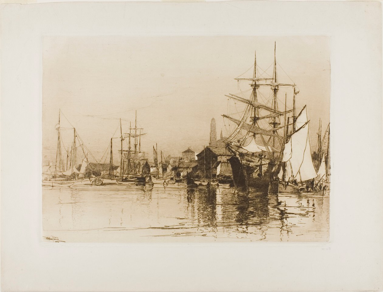 O Porto Interior, Gloucester de Stephen Parrish
