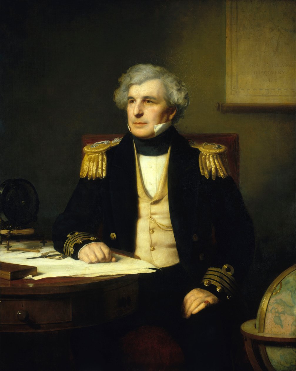 Capitão Sir James Clark Ross (1800-1862) de Stephen Pearce