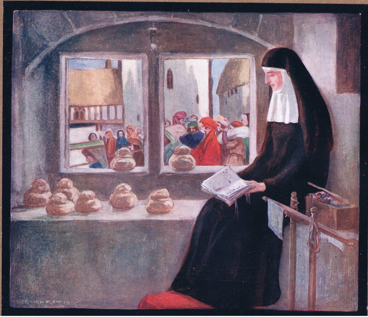 Madre Julian (cor litho) de Stephen Reid