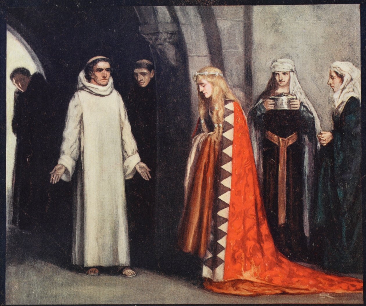 São Bernardo e a sua Irmã Hombeline, ilustração de 