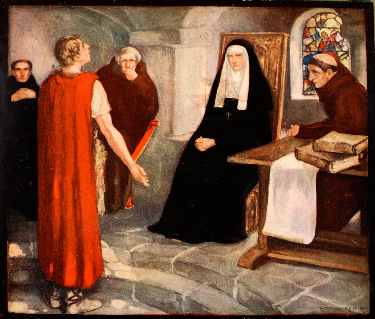 Santa Hilda de Whitby, ilustração de 
