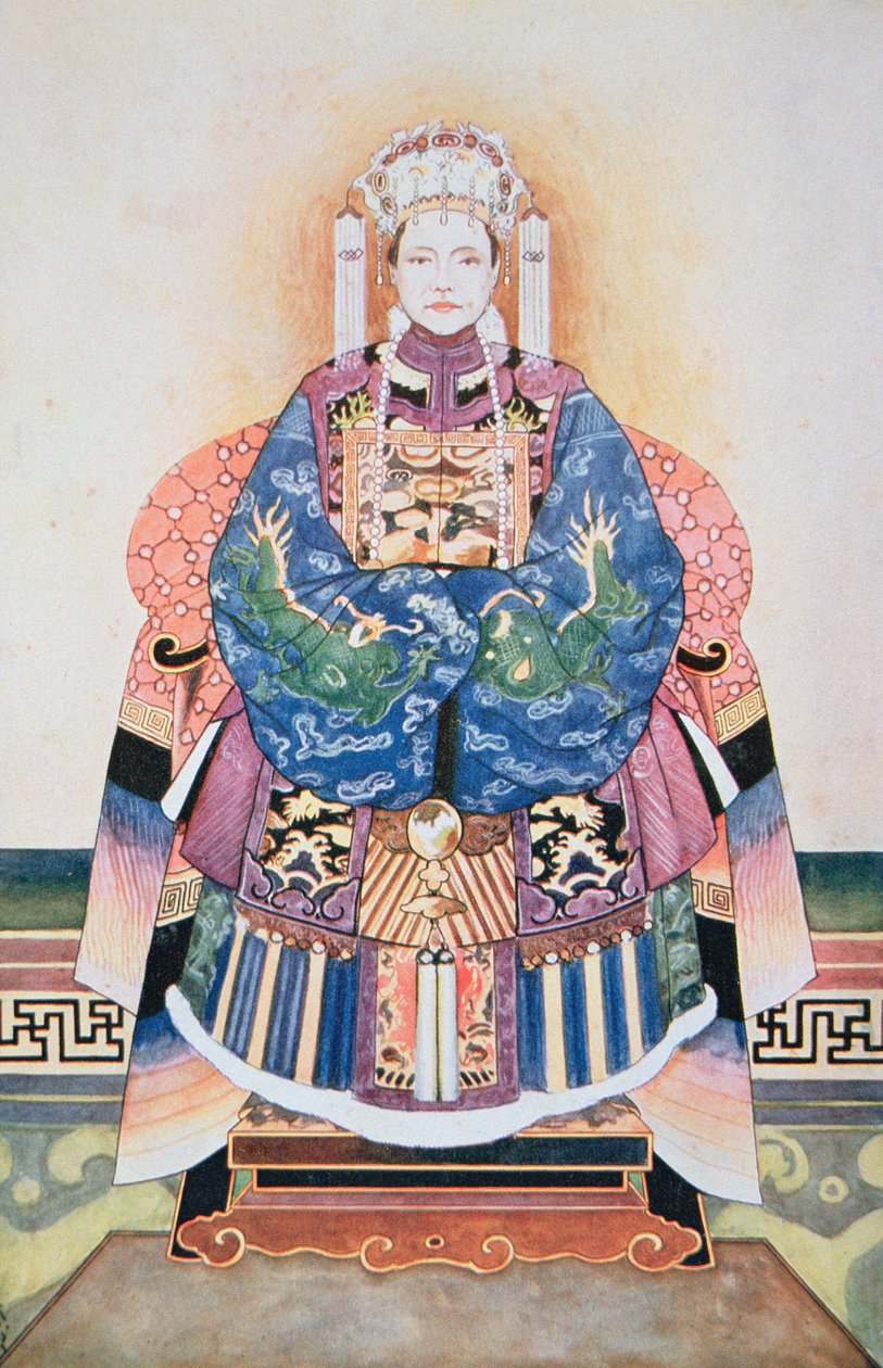 Tzu-Hsi, após um desenho chinês (aquarela sobre papel) de Stephen Reid