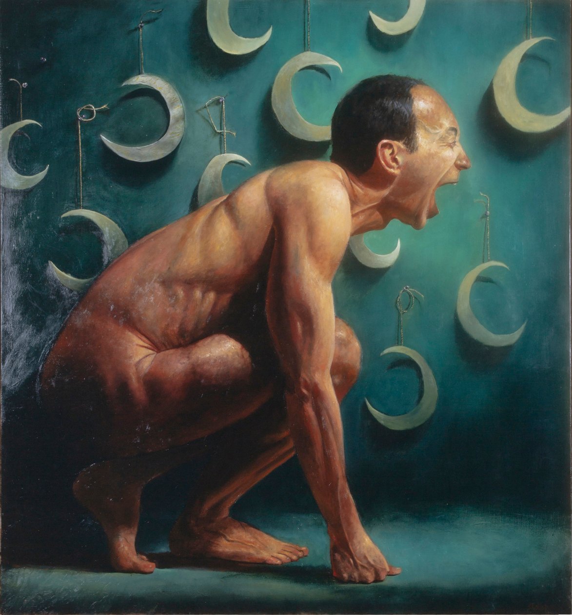 Uivo, 2002 (óleo sobre linho) de Steven Skollar