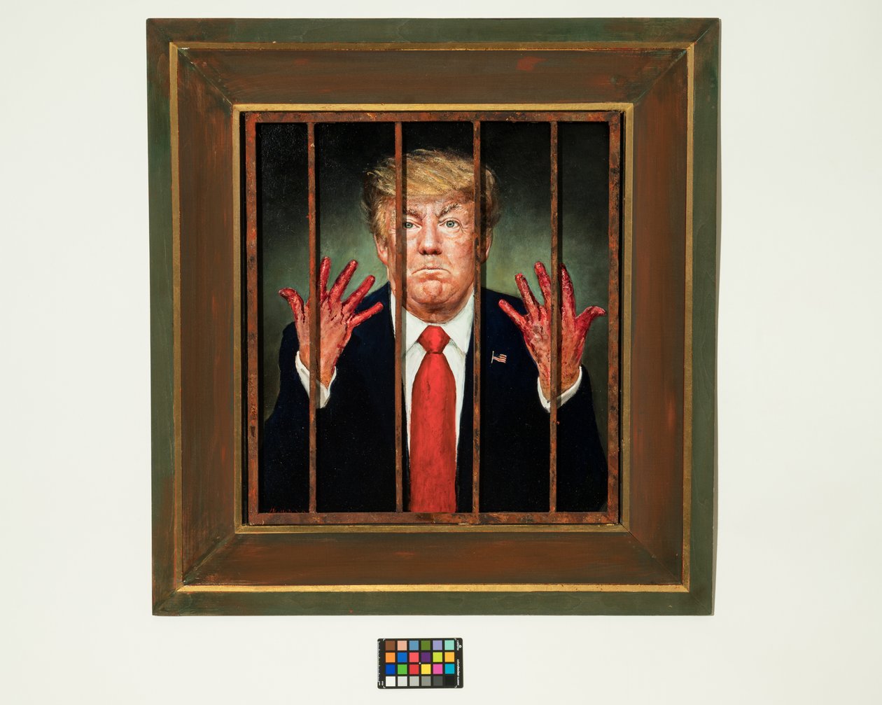 Trump Convicted, 2020 (óleo sobre painel) de Steven Skollar