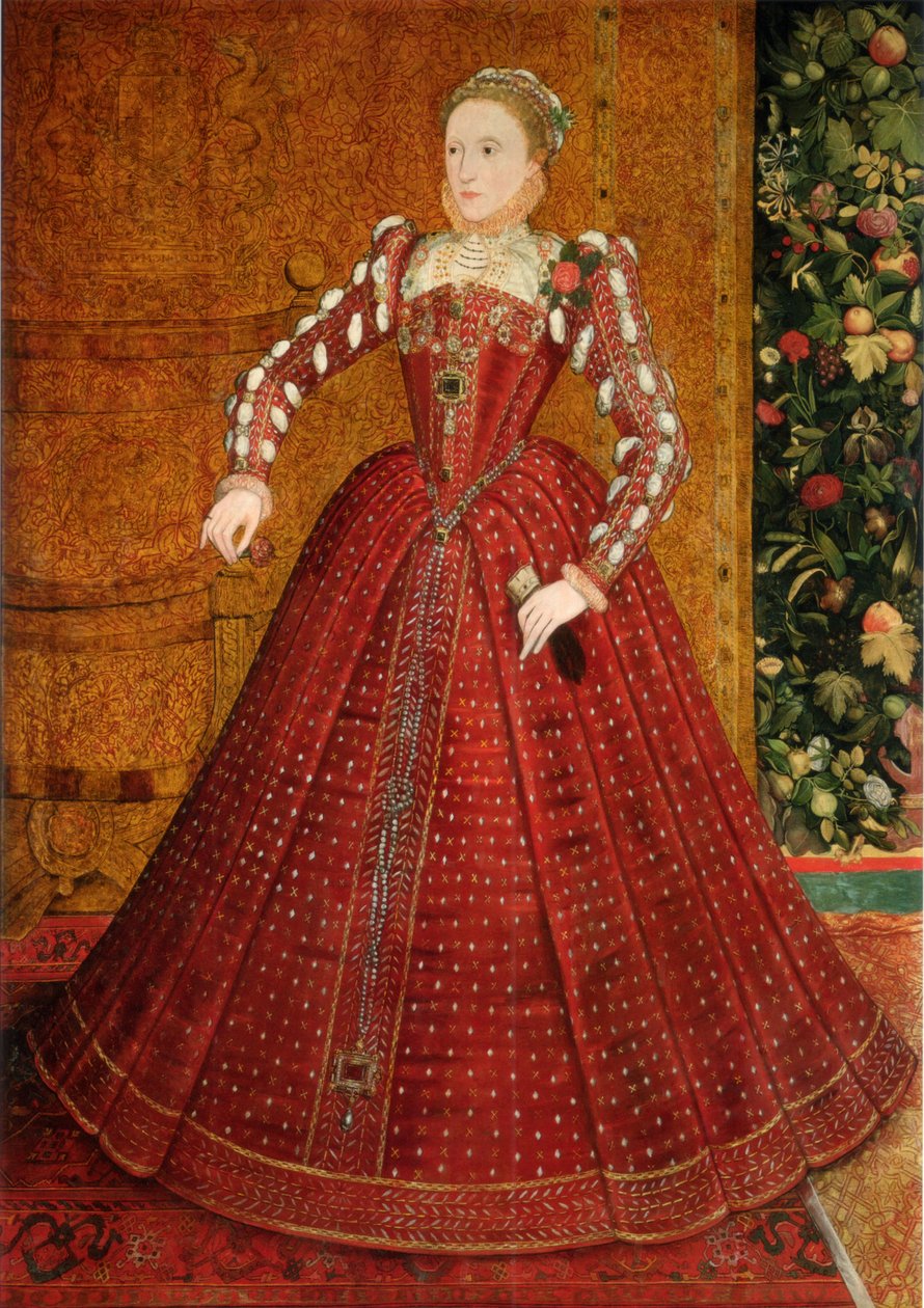Retrato de Elizabeth I da Inglaterra The Hampden Portrait, ca 1563 de Steven van der Meulen