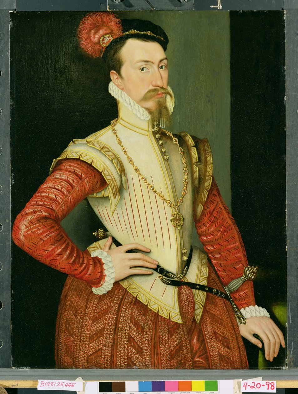 Robert Dudley (1532-88) 1º Conde de Leicester, c.1560s de Steven van der Meulen