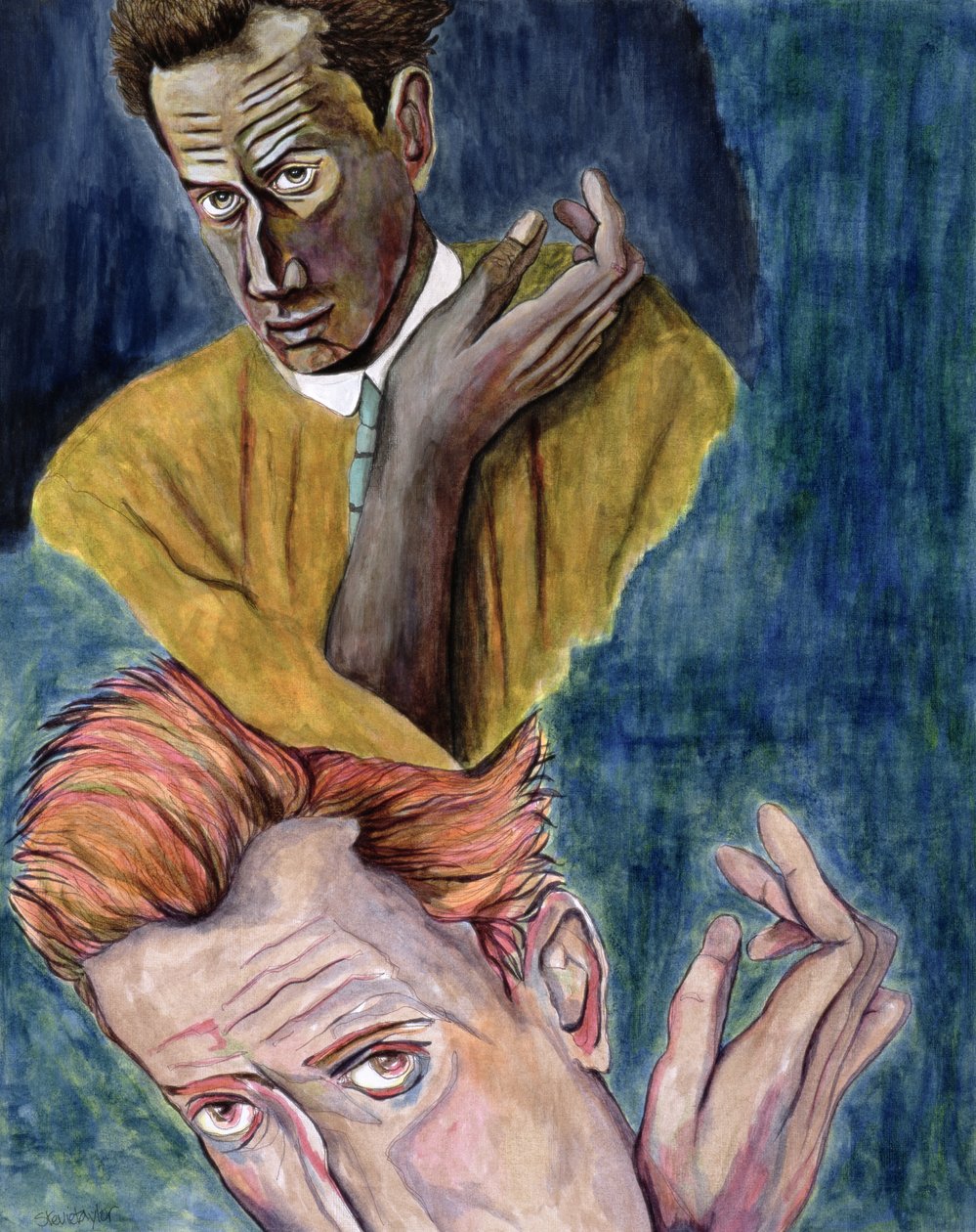 Egon Schiele - Ego-Ideal (tinta no papel) de Stevie Taylor