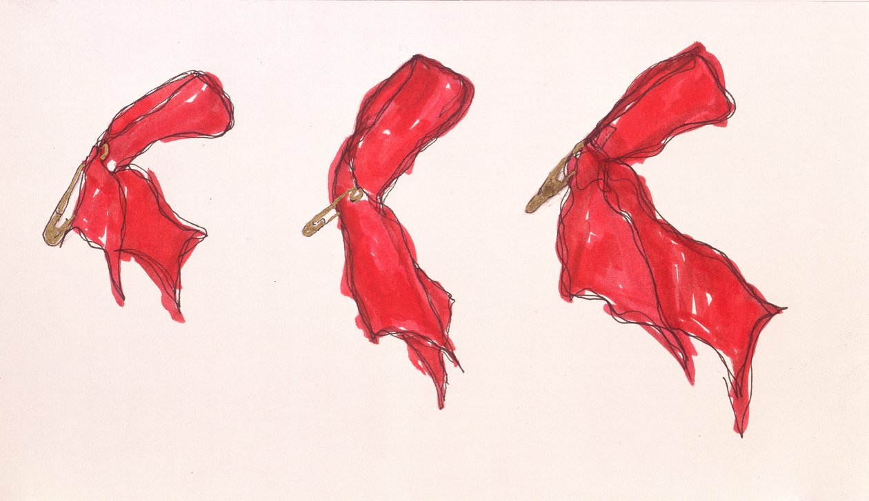 Levantado, 1997 (caneta e tinta) de Stevie Taylor