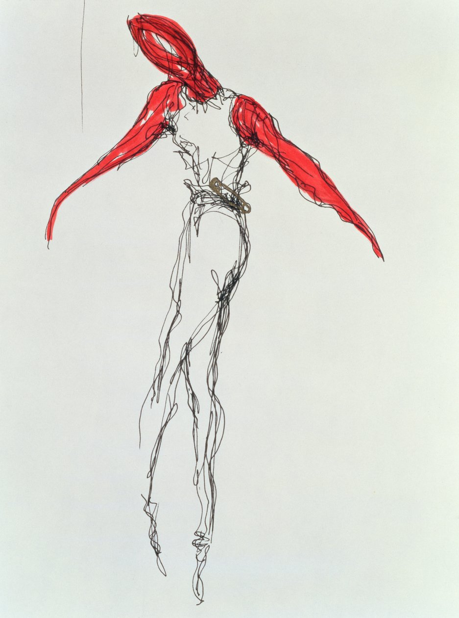 The Dancer, 1997 (tinta no papel) de Stevie Taylor