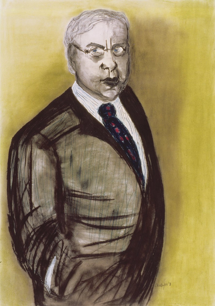 The Lawyer, 1998 (pastel e carvão sobre papel) de Stevie Taylor