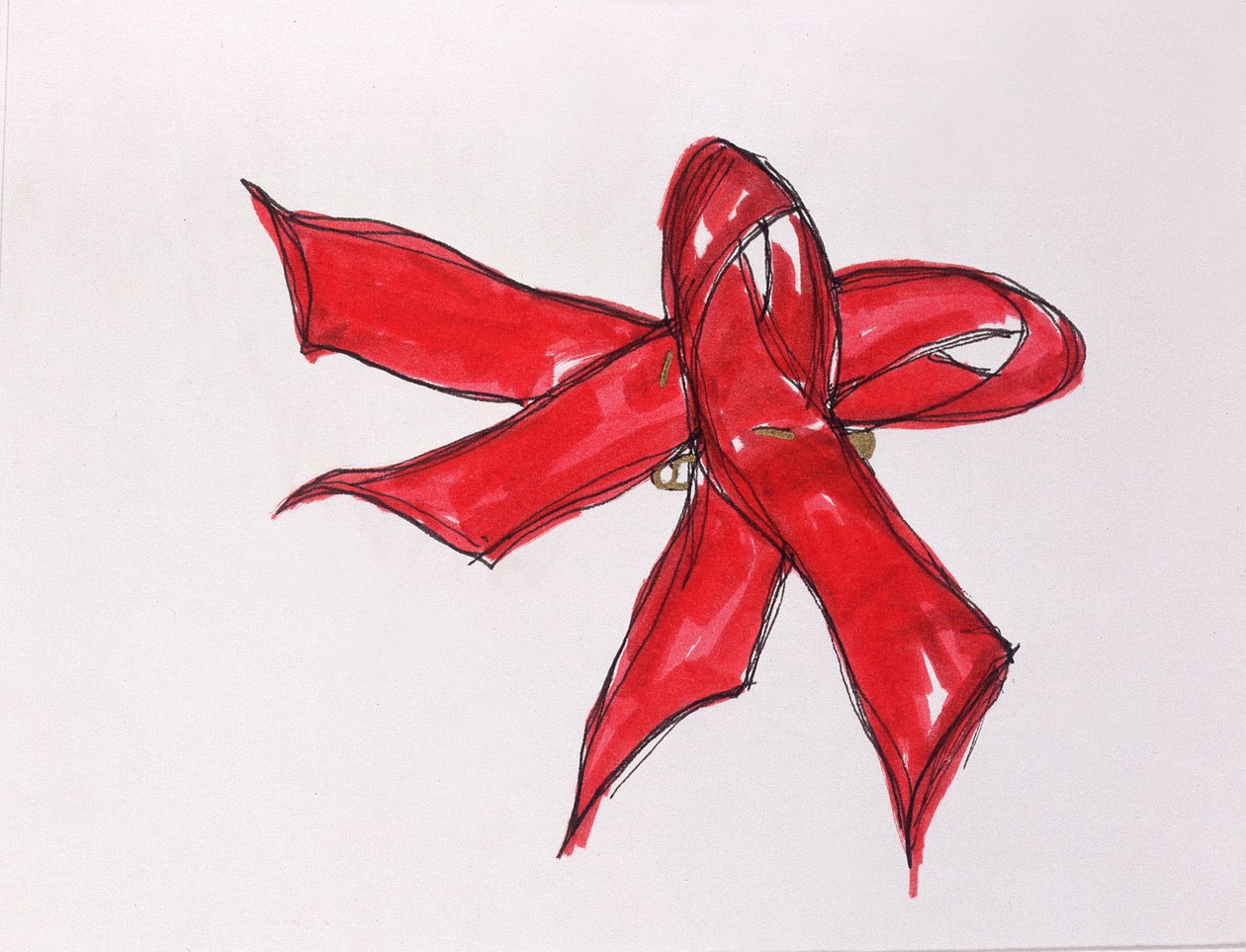 Com você, 2006 (caneta e tinta) de Stevie Taylor