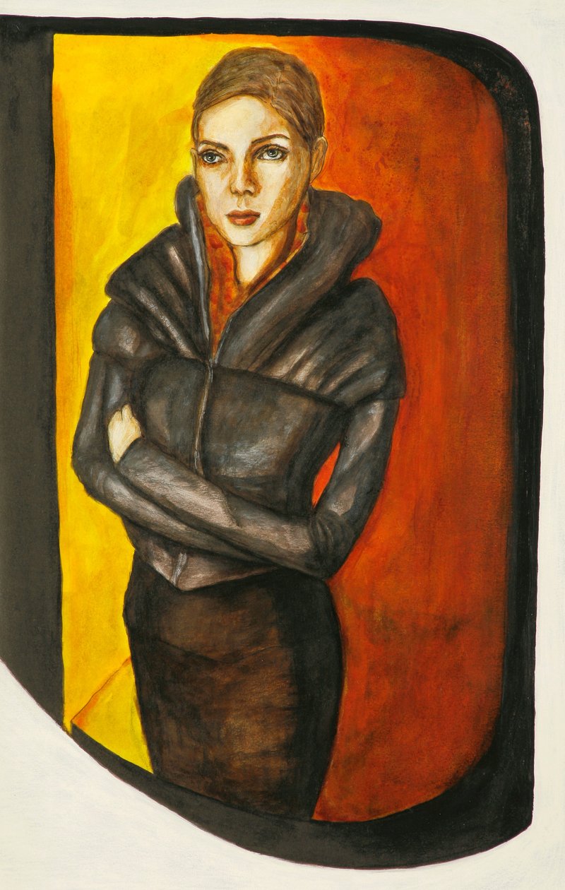 On Her Watch, 2012 (caneta e tinta no papel) de Stevie Taylor