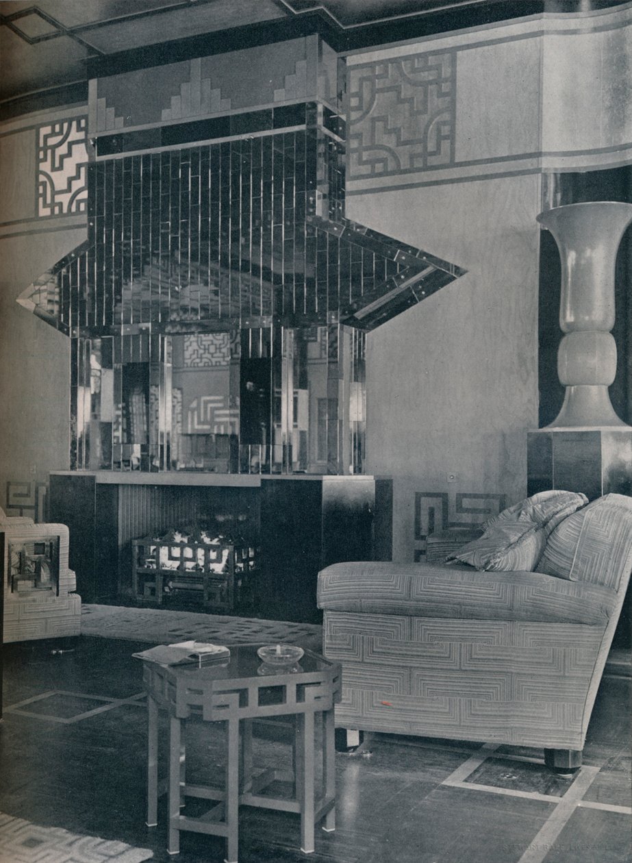 O Cathay Lounge a bordo da Imperatriz SS da Grã-Bretanha, 1931 de Stewart Bale Limited