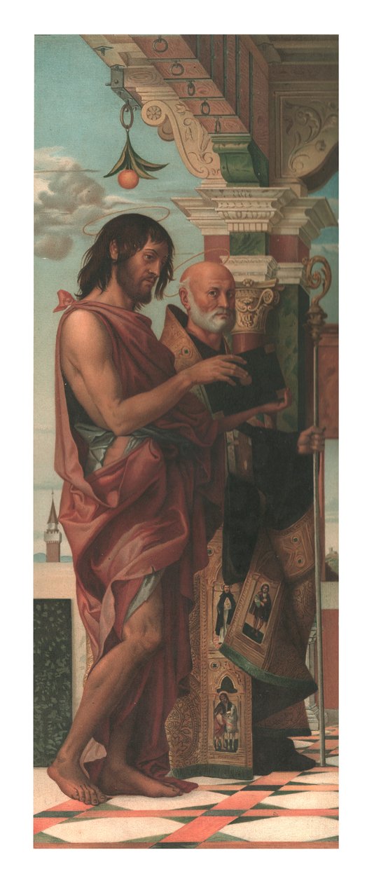 São João Batista com São Benedito, 1874. de Storch and Kramer