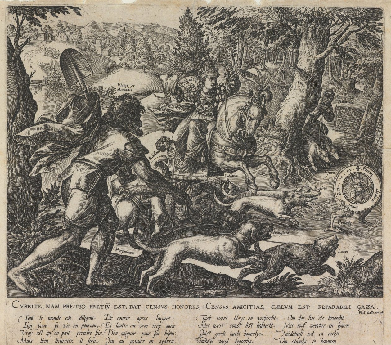 Uma caça alegórica, 1578 de Stradanus