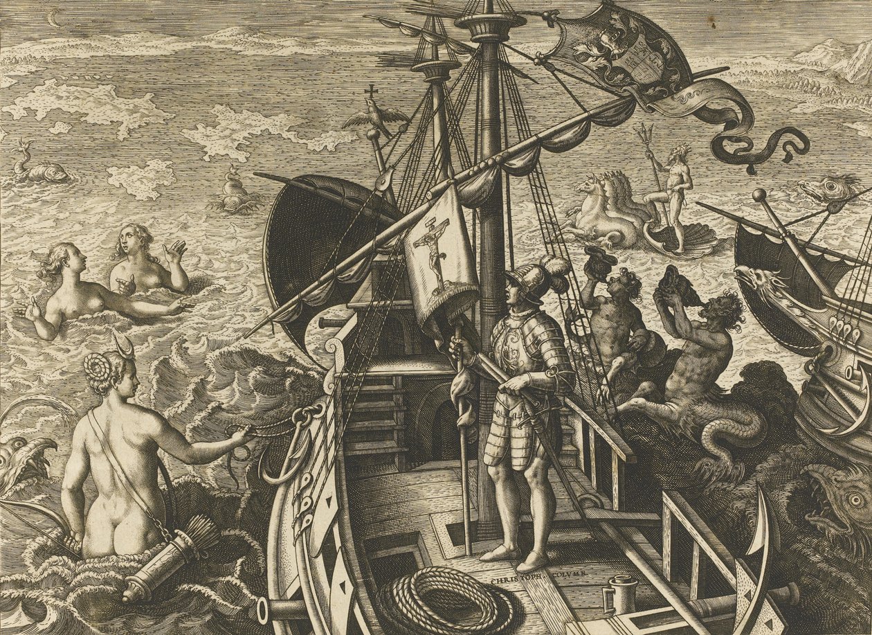 Cristóvão Colombo Ligur América Revetio de Stradanus