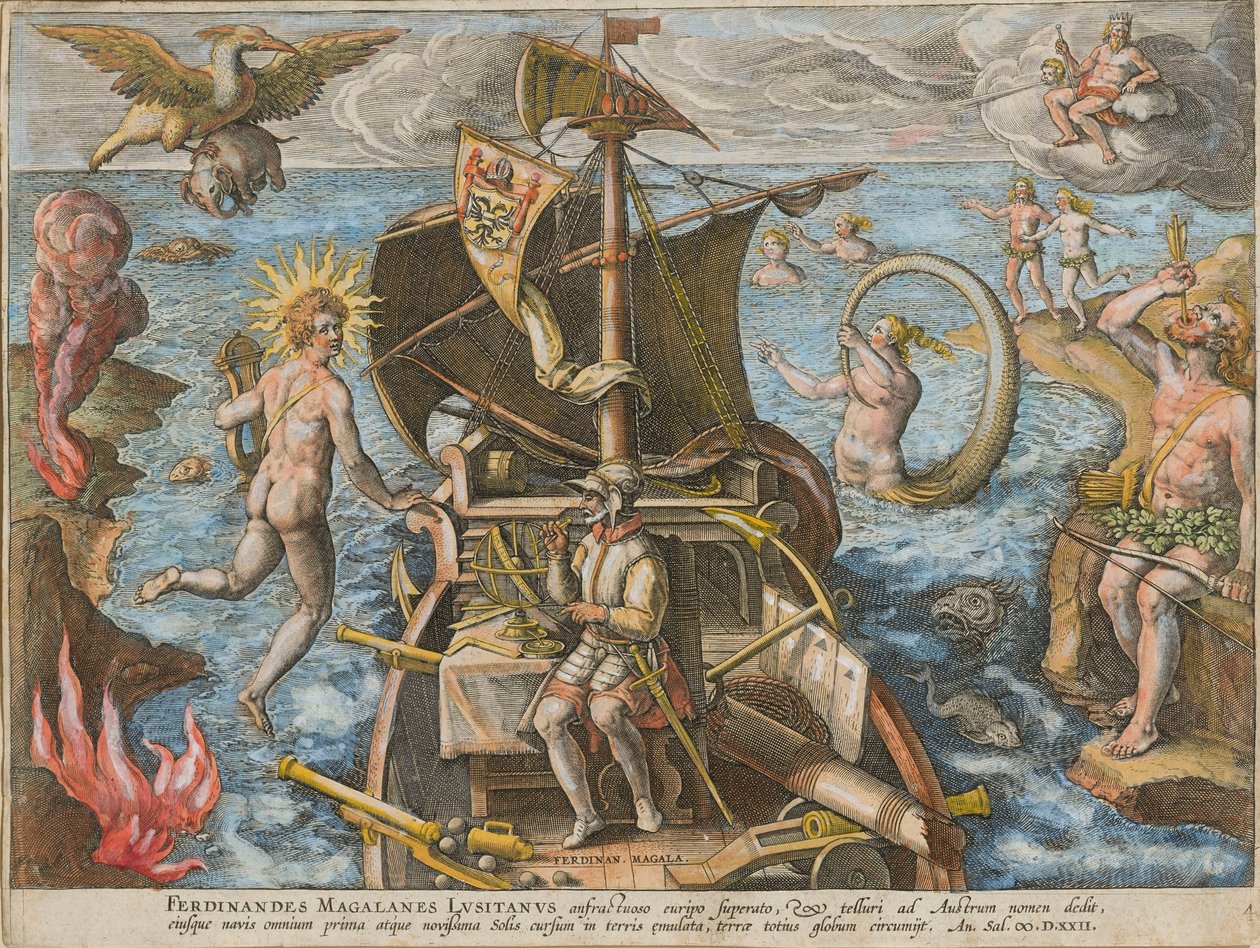 Ferdinandus Magallanes Lusitanus da América Revetio, 1591 de Stradanus