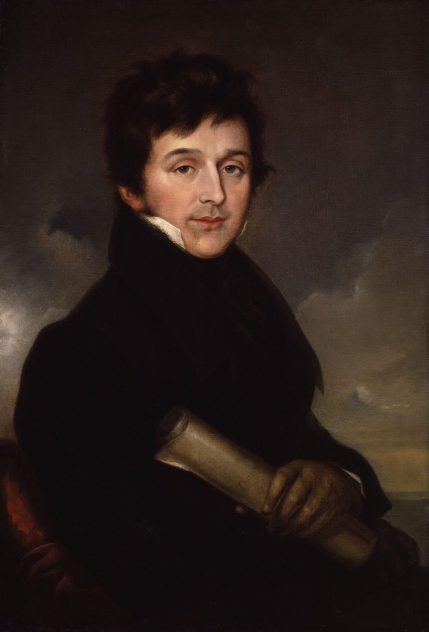 Retrato do compositor Charles Edward Horn 1786-1849, ca 1825 de Stroely