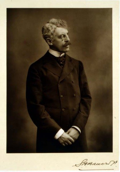 Sir Squire Bancroft (1841-1926), ator e gerente teatral, fotografia de retrato (foto a p/b) de Studio Walery