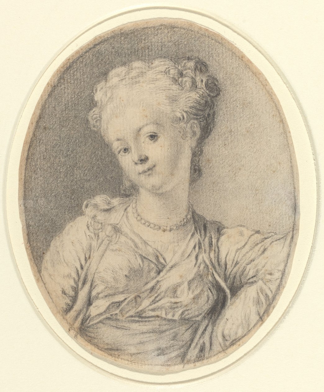 cabeça de senhora de Style of Gabriel Jacques de Saint Aubin