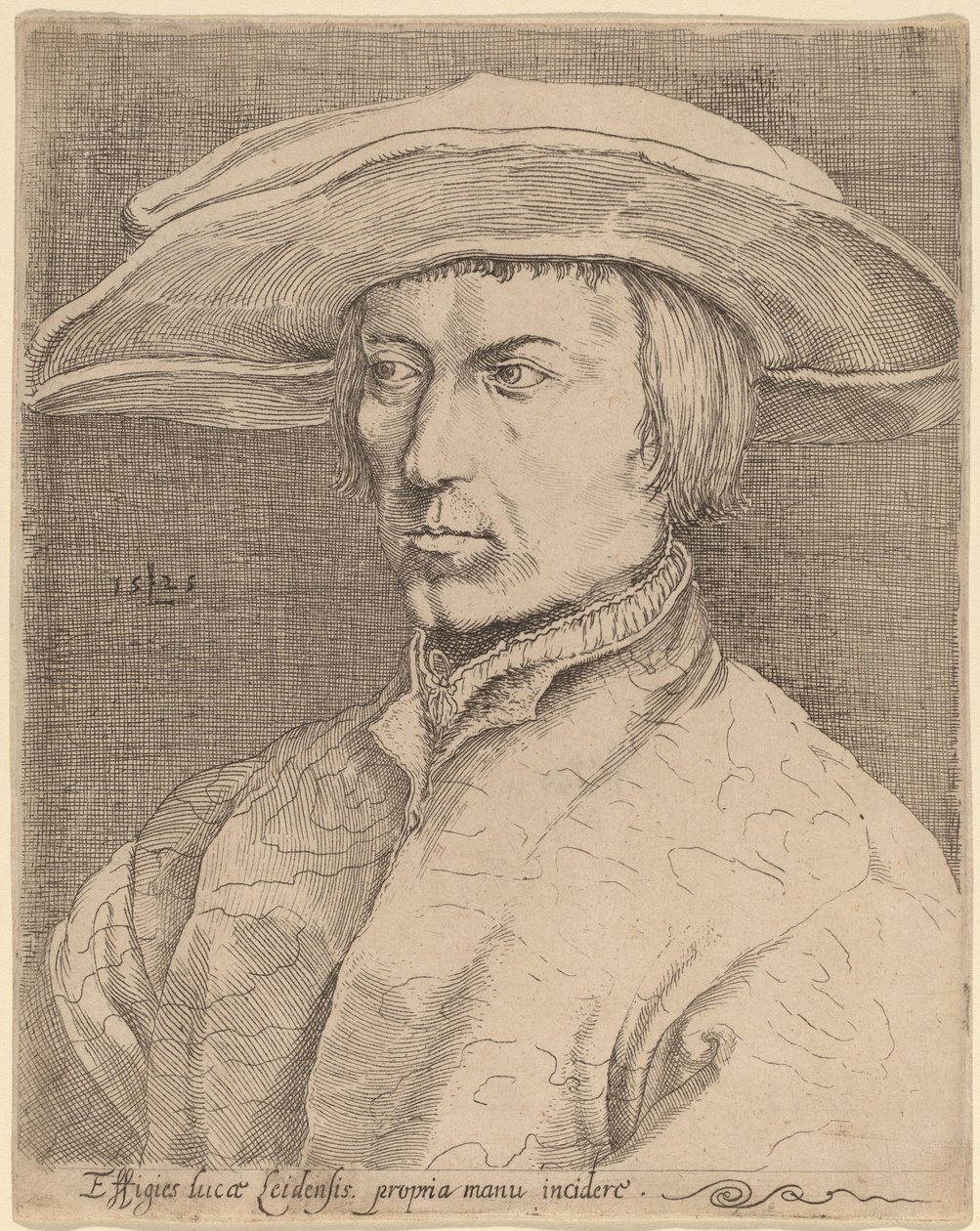 Auto-retrato de Style of Lucas van Leyden after Albrecht Dürer