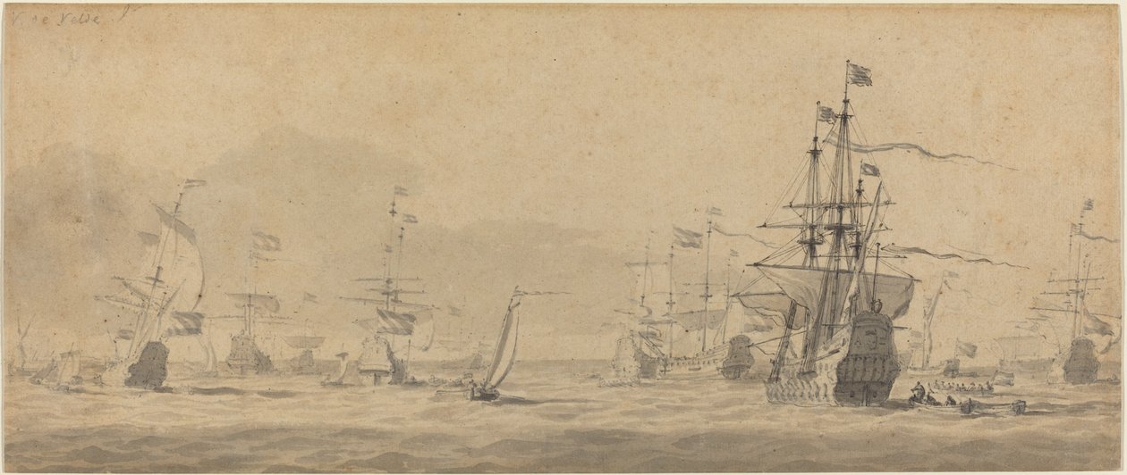 Marinha de Style of Willem van de Velde the Younger