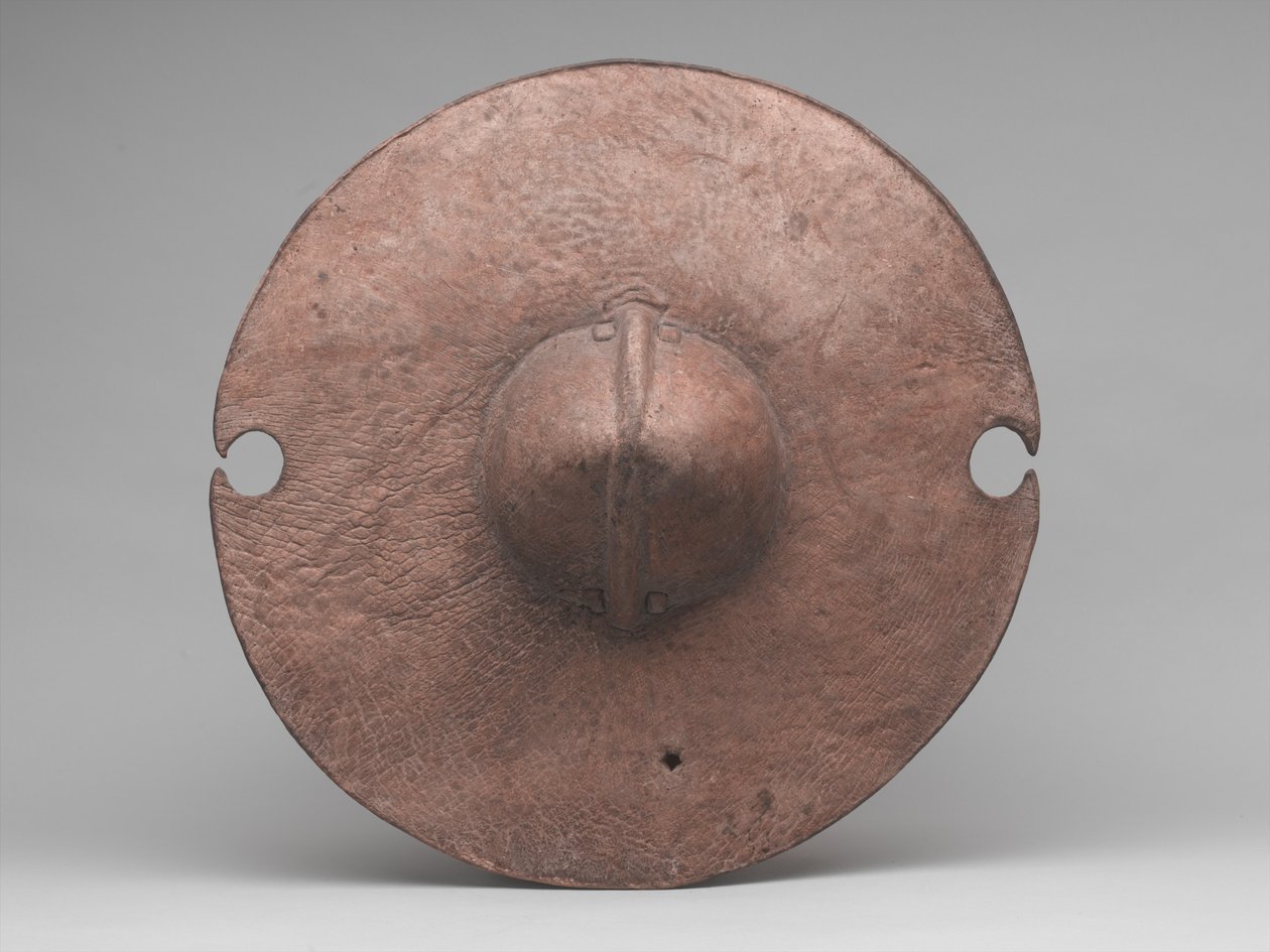 Daraga ou escudo, c.1885 (couro de hipopótamo) de Sudanese School