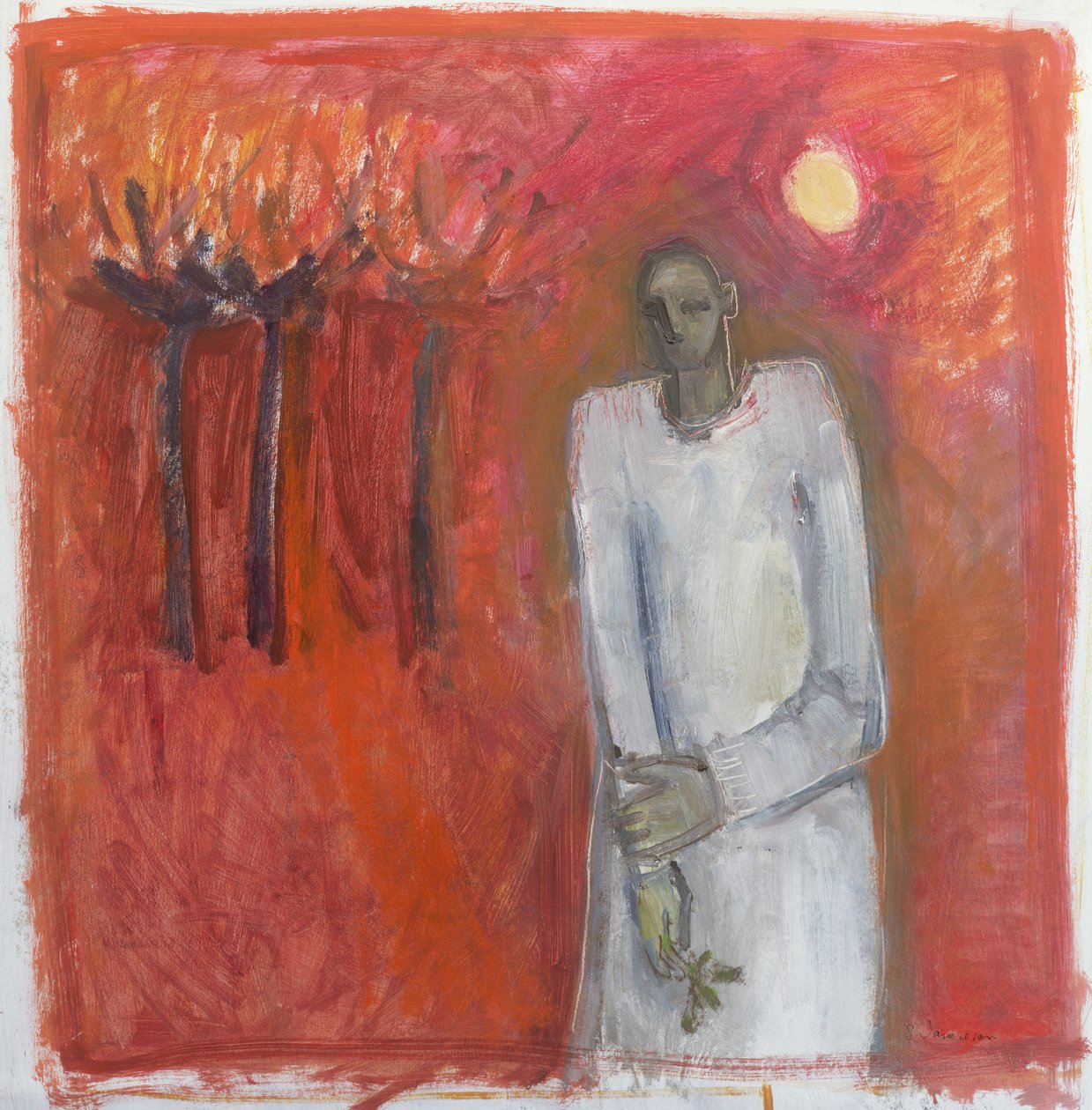 Anjo da Paz, 2002 (acrílico sobre papel) de Sue Jamieson